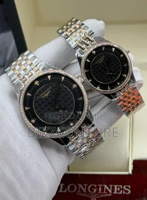 Original Longines Black Dial, Two-Tone Stainless Steel Watch