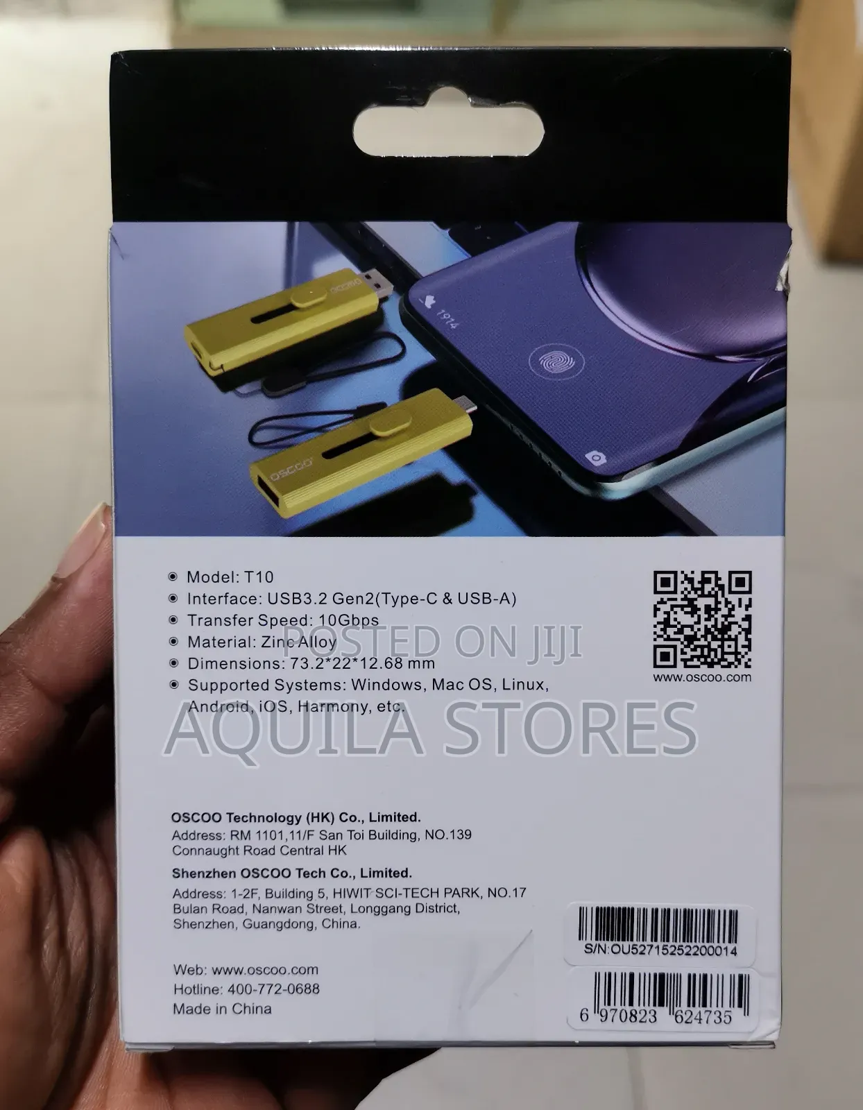 Oscoo 1tb T10 SSD Flash Drive