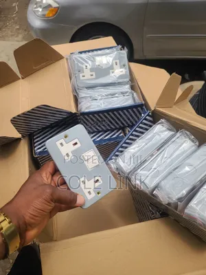 Metal Double Socket With Gang Box 13a
