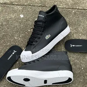 Original Lacoste Gripshot Mid Black / White Sneakers