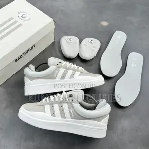 Original Bad Bunny X Adidas Campus Grey / Moon Sneakers