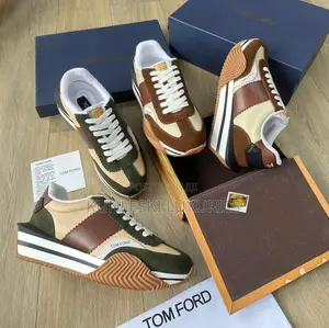 Original Tom Ford Suede and Nylon James Lt Gry Sneakers