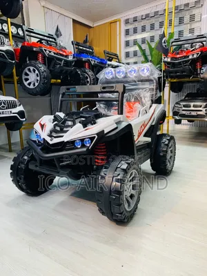 White Electric Buggy Jeep Wrangler for Kids Age 1-8