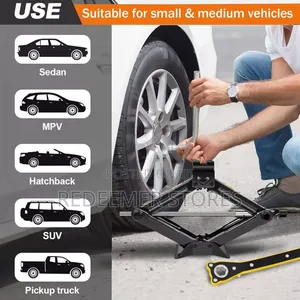 Scissors Car Jack With Labour-Saving Wrench