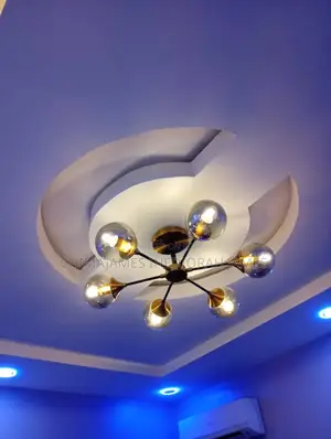 Modern Glass Ball Led Pendant Lights Retro Ceiling Chandelie
