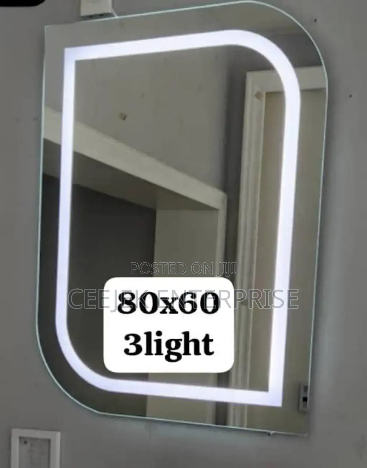80by60 Led Mirror With 3 Light