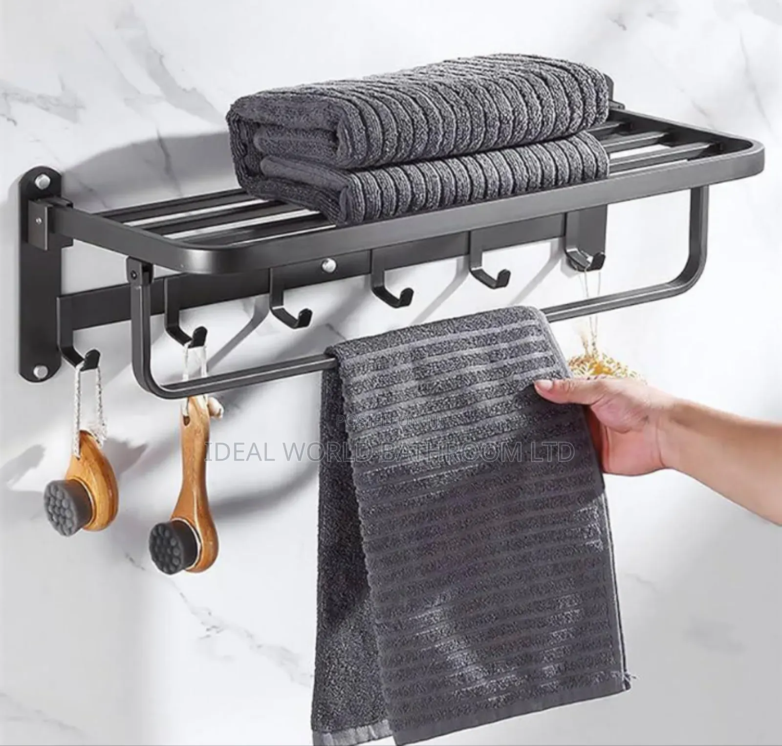 Towel Rack Black