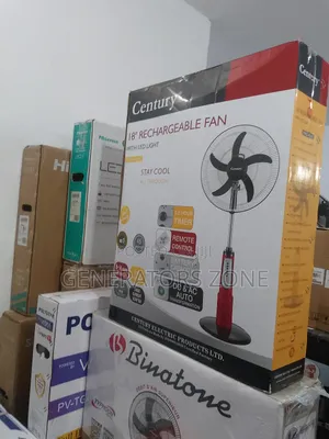 Century 18-inch Rechargeable Fan – Long-lasting Battery