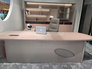 Executive Office Table and Bookshelf 2.8mtrs