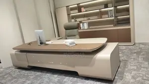 Executive Office Table and Bookshelf 3.2mtrs