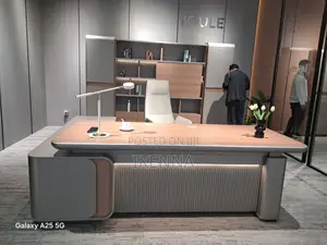 Executive Office Table and Bookshelf 2.4mtrs