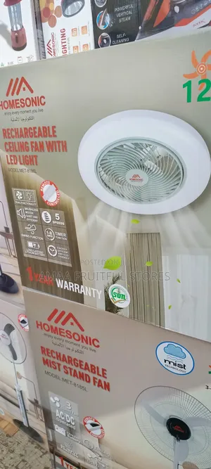 Homesonic Rechargeable Ceiling Fan
