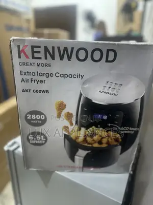 Kenwood Guilt-Free Crunch Air Fryer 6.5l Capacity Akf 600wb