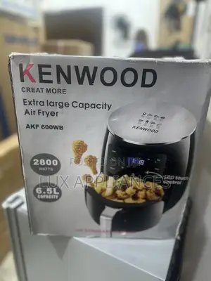 Frypower Kenwood Air Fryer 6.5l Capacity Akf 600wb