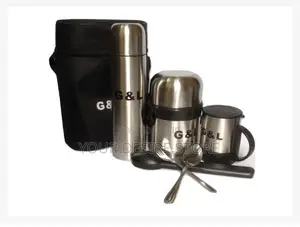 G and L 5in1 Stainless Steel Food Flask Set