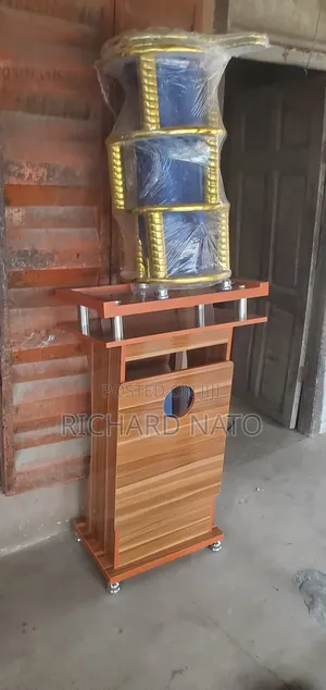 Wooden Pulpit With Nicer Offerings Box