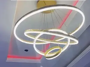 Modern Pendant Lamp Led Rings Circle Ceiling Hanging Chandelier