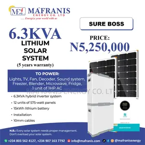 6.3kva Inverter (Lithium Battery) System Installation With Panels