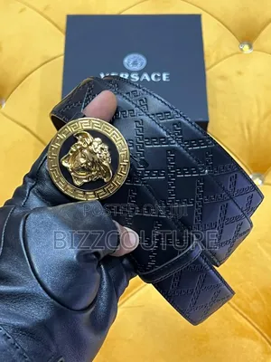 Original Versace Leather Belts Available in Store