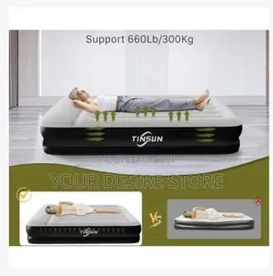 Queen Size Inflatable Mattress With Built-in Pump, Inflatable Bed
