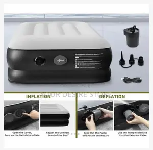 Queen Size Inflatable Mattress With Built-in Pump, Inflatable Bed