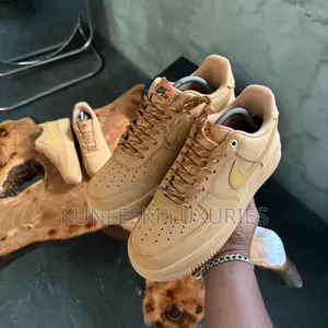 Original Nike Air Force 1 Low 07 Wb Flax Sneakers