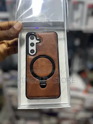 Leather Case for Samsung Galaxy S25 With Magsafe and Magnetic Stand