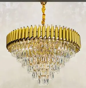 Crystal Ceiling Chandelier Lighting Luxury Modern Living Room Light