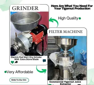 Tigernut Juice Processing Machine ( Tigernut Grinder N Sieving Machine