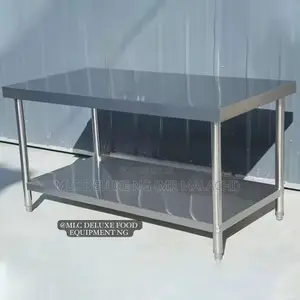 5ft Stainless Steel Commercial Table With Under Layer / Work Station
