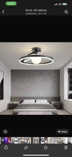 Living Room Bedroom Lamp Black And White