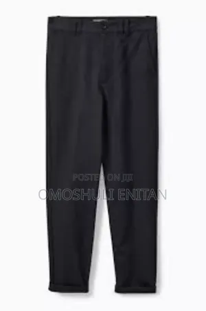 Chinos Black Men/Women's Corporate Trousers Available for Sale