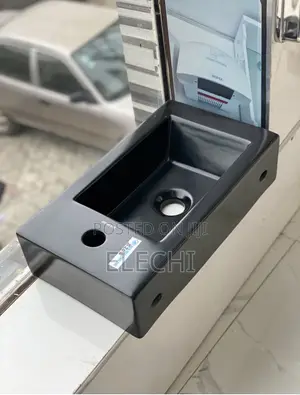 Black Wall Hung Basin (For Small Space)