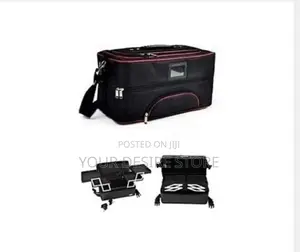 Make Up for You Professional Makeup Bag Box - Black With Stripe