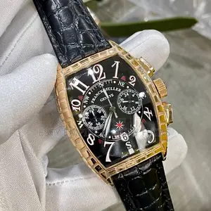 High Quality Luxury Frank Muller Leather Watch