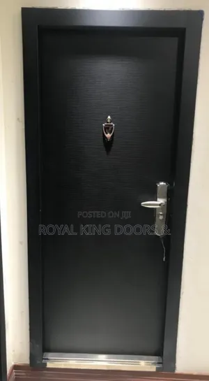 70mm German Steel Security Door Black