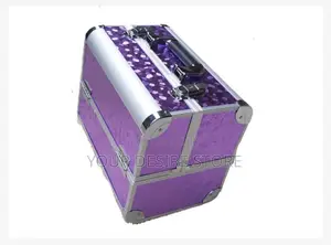 Professional Makeup Box - Purple Silver