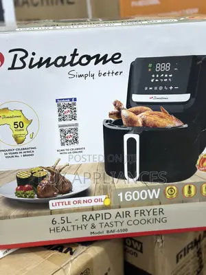 Binatone 6.5l Grill Air Fryer Baf-6500