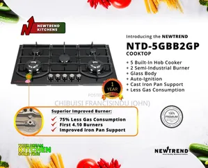 Cooking Hobs (5 Cooking Hobs) Gas and Electricity