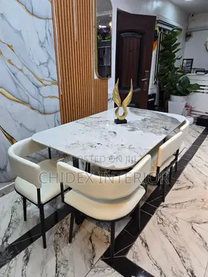 Classic Marble Dining Table 6chairs