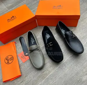 Original Hermes Suede / Leather Loafers Available