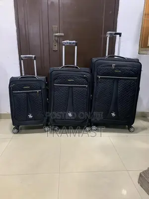 Swiss Polo 3-piece Luggage Set – Black