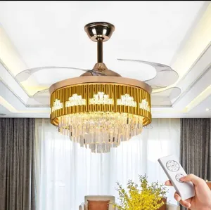 Led Fan Chandelier Light With Bt Mp3