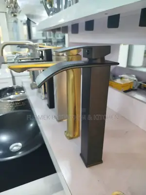 Long Matte Black Sink Mixer