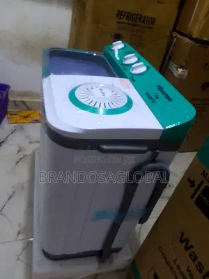 New in Hisense 7.5kg Semi Automatic (White)+Spinner Machine
