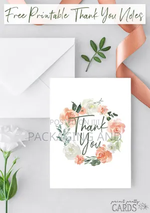 Printed Thank You Card for Customer Appreciation