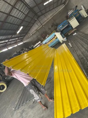 0.45mm Yellow Colour Aluminium Roofing Sheet Long Sparn Design