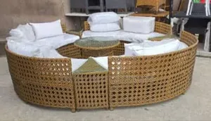 12 Seater Round Ratan Set