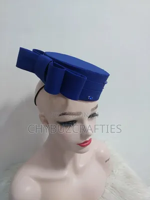 Royal Blue Crown Facinator