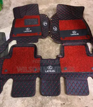 Lexus Double Layer Mat Red And Black